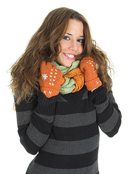Teacher Gift Idea - A Scarf and Gloves or Other Clothing