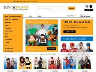 Buy Costumes Coupons