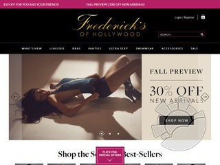 Fredericks of Hollywood Coupons