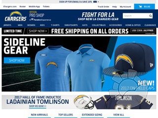 Los Angeles Chargers Shop Coupons