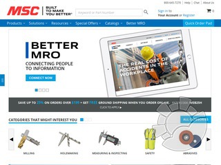 MSC Industrial Supply Coupons