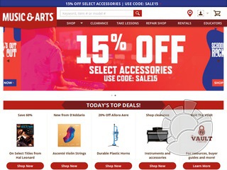 Music & Arts Coupons