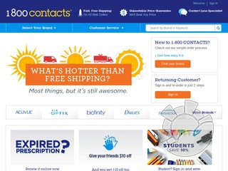 1 800 Contacts Coupons