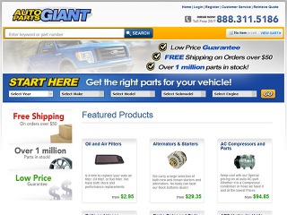 Auto Parts Giant Coupons