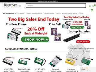 Batteries.com Coupons