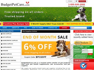 BudgetPetCare.com Coupons