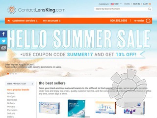 Contact Lens King Coupons