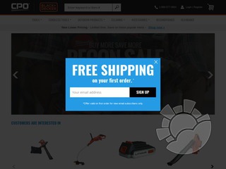 CPO Black+Decker Coupons