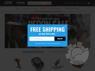 CPO Ridgid Coupons