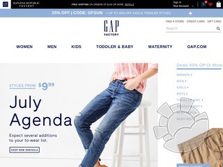 Gap Factory Coupons