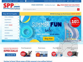 Specialty Pool Products Coupons