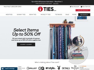 Ties.com Coupons